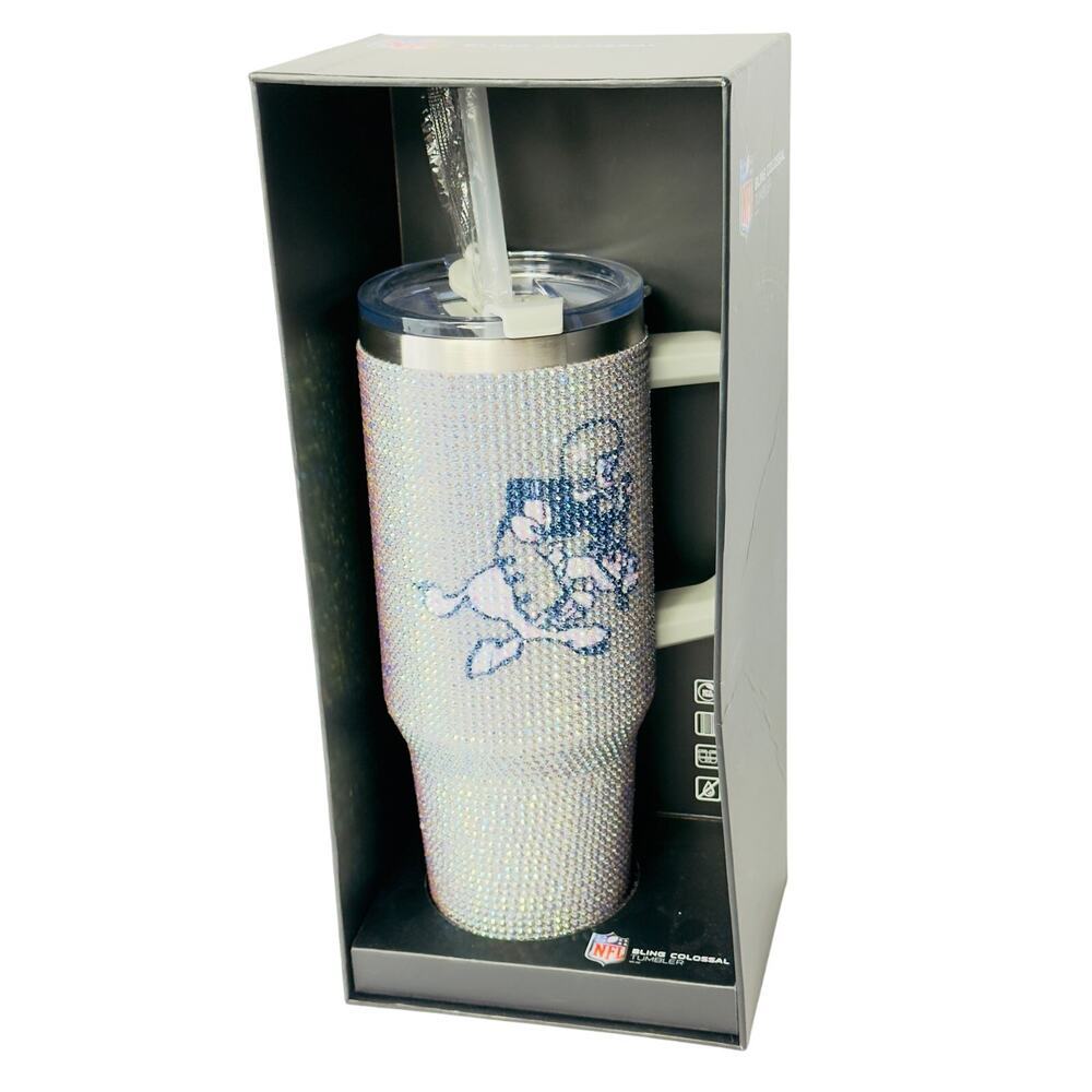 Dallas Cowboys Tumbler Bling Colossal 46oz  –NFL‎ Licensed, Stainless Steel. NWT